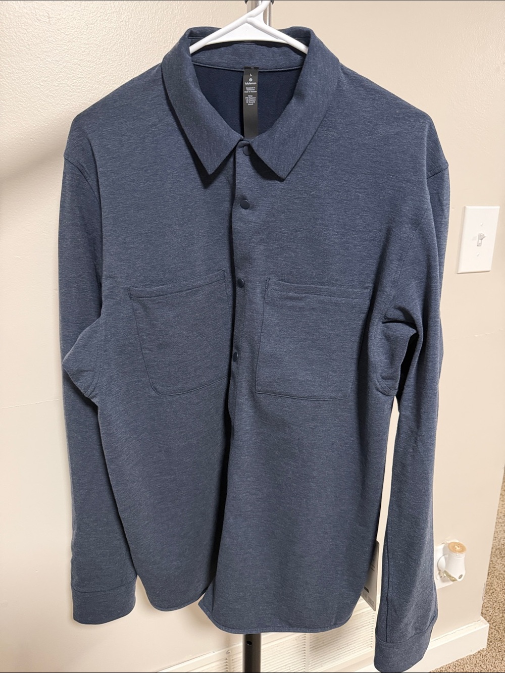lululemon athletica Men's Long-Sleeve Button Shirt - Navy Blue